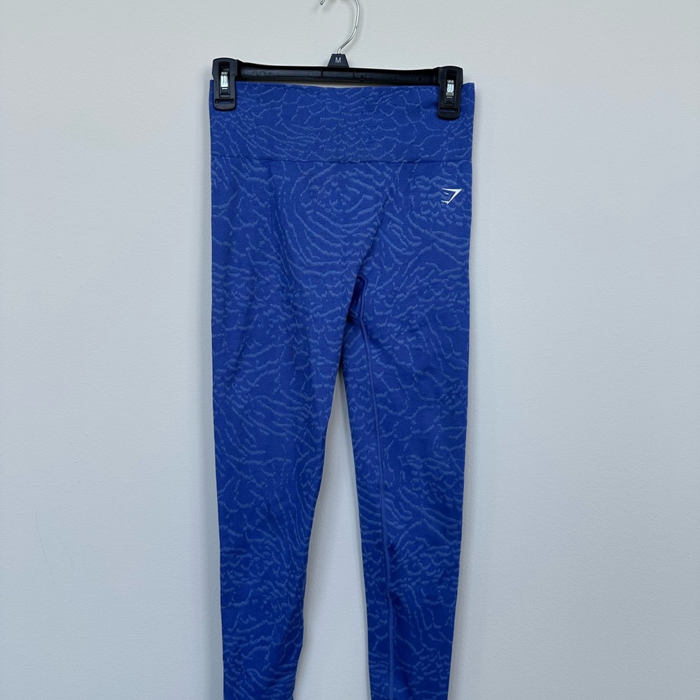 Gymshark Blue Patterned Leggings